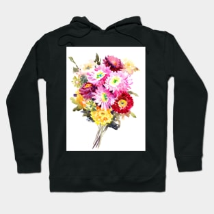 Floral Bouquet, red orange yellow flowers Hoodie